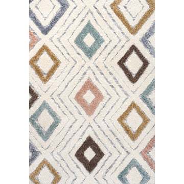 Amira Diamond Tribal High-low Area Rug